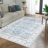 Boho Rustic Area Rugs for Living Room Washable Rug Floral Bedroom Decor Rug - 2 of 4