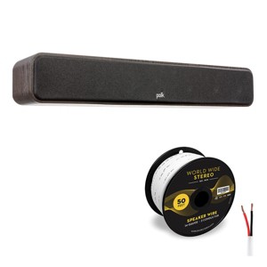 Polk Audio Signature Elite ES35 Center Channel Speaker Cable Bundle (Walnut) - 1 of 4