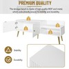 Shoe Rack Bench With Hidden Storage Compartment, Upholstered Cushions, Wooden Bench With Storage, Easy Assembly For Entryway Living Room - 2 of 4