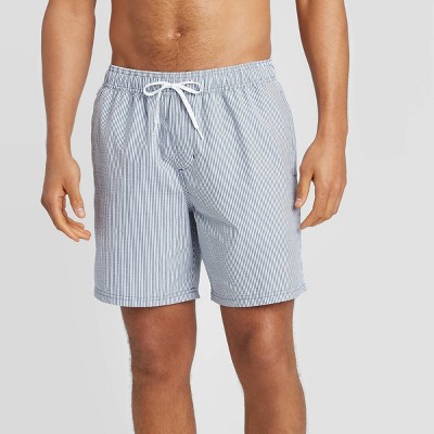 mens seersucker bathing suit