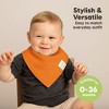 8pk Organic Baby Bandana Bibs, Baby Drool Bibs for Baby Boy, Girl, Baby Bibs for Infant, Newborn - 4 of 4