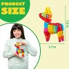 JOYFY Cinco Mayo 8 pcs  Donkey Pinatas 5.7"x7.5" Rainbow  Fun Fiesta Taco Party Supplies Luau Event  Mexican Theme Decoration Carnivals Festivals - 2 of 4
