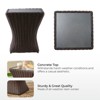 Spruce & Spring Outdoor Wicker Patio Outdoor Sofa Swivel Chair Coffee Table - 2 of 4