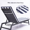 2PCS Set Outdoor Lounge Chair Cushion Replacement Patio outdoor furniture Seat Cushion Chaise Lounge Cushion - 3 of 4