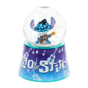 Silver Buffalo Disney Lilo & Stitch Elvis Stitch 3-Inch Mini Light-Up Snow Globe - 1 of 4
