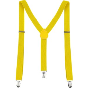 Allegra K Women's Adjustable Metal Clamp Elastic Suspenders Braces - 1 of 4