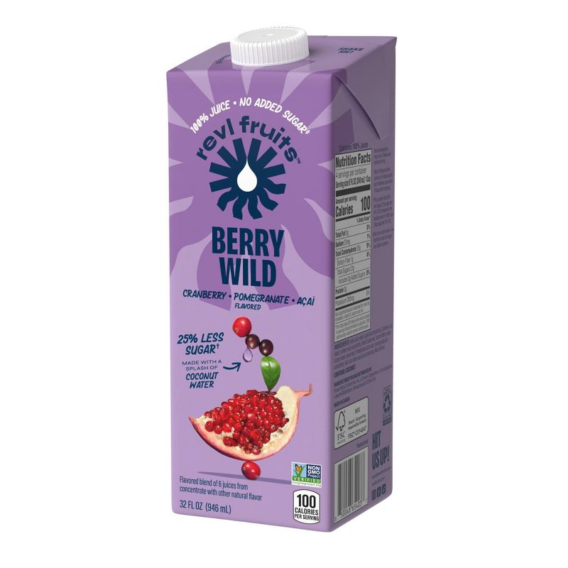 Revl Fruits Berry Wild Juice Drink - 32 fl oz Bottle, 2 of 9