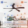 HUMHOLD 60 Inch Ceiling Fan with Light and Remote, 5 Reversible Blade, Large Ceiling Fan-Downrod Mount, Remote,6-Speed Noiseless DC Motor - 4 of 4