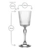 Bormioli Rocco America '20s 8.5 oz Cocktail Glasses - Set of 4, Vintage-Inspired Teardrop Detail & Decorative Stem, Glass Clarity with Laser Cut Rim - 2 of 4