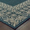 Landry Border Patio Rug Blue/Gray - 2 of 3