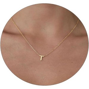 Delicate Heart Pendant Necklace, 14K Gold Plated Dainty Chain, Gift for Women - 1 of 4