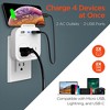 HyperGear Wall Adapter Power Strip with Dual USB and AC Outlets | White - 3 of 4