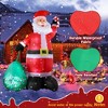 NAYSAYE Christmas Inflatable Holiday Decorations 14FT Giant Santa Claus with Gift Bag for Party Display, Red and White, 110.2"*55.1"*165.4" - 4 of 4