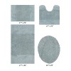 Granada 4 Piece Bath Rug Set 100% Premium Cotton Tufted Non-Slip Backing Bathmats for Bathroom, Super Soft Absorbent, Machine Washable - 2 of 4