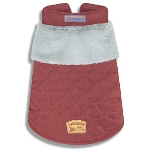 Touchdog (R) Furrost-Bite Fur and Fleece Designer Fashion Dog Jacket - 1 of 4