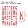 Unique Bargains Office Home Warehouse Self-Adhesive Letter Stickers 15 Sheet - 2 of 4