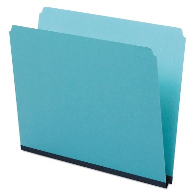 Pendaflex Pressboard Expanding File Folders Straight Cut Top Tab Letter Blue 25/Box 9200