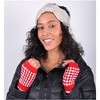 Women's 100% Acrylic Fingerless Winter Gloves Wrist Warmers - 3 of 3