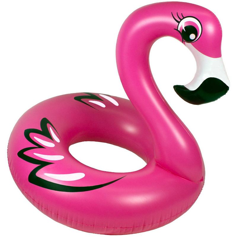 Poolmaster 48&#39;&#39; Flamingo Swimming Pool Tube Float, 4 of 5