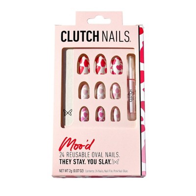 Clutch Nails Fake Nails - Moo'd - 24pc