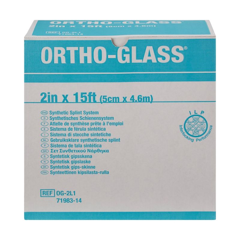ORTHO-GLASS Padded Splint Roll 2" x 15' Fiberglass White OG-2L2, 2 Ct, 2 of 4