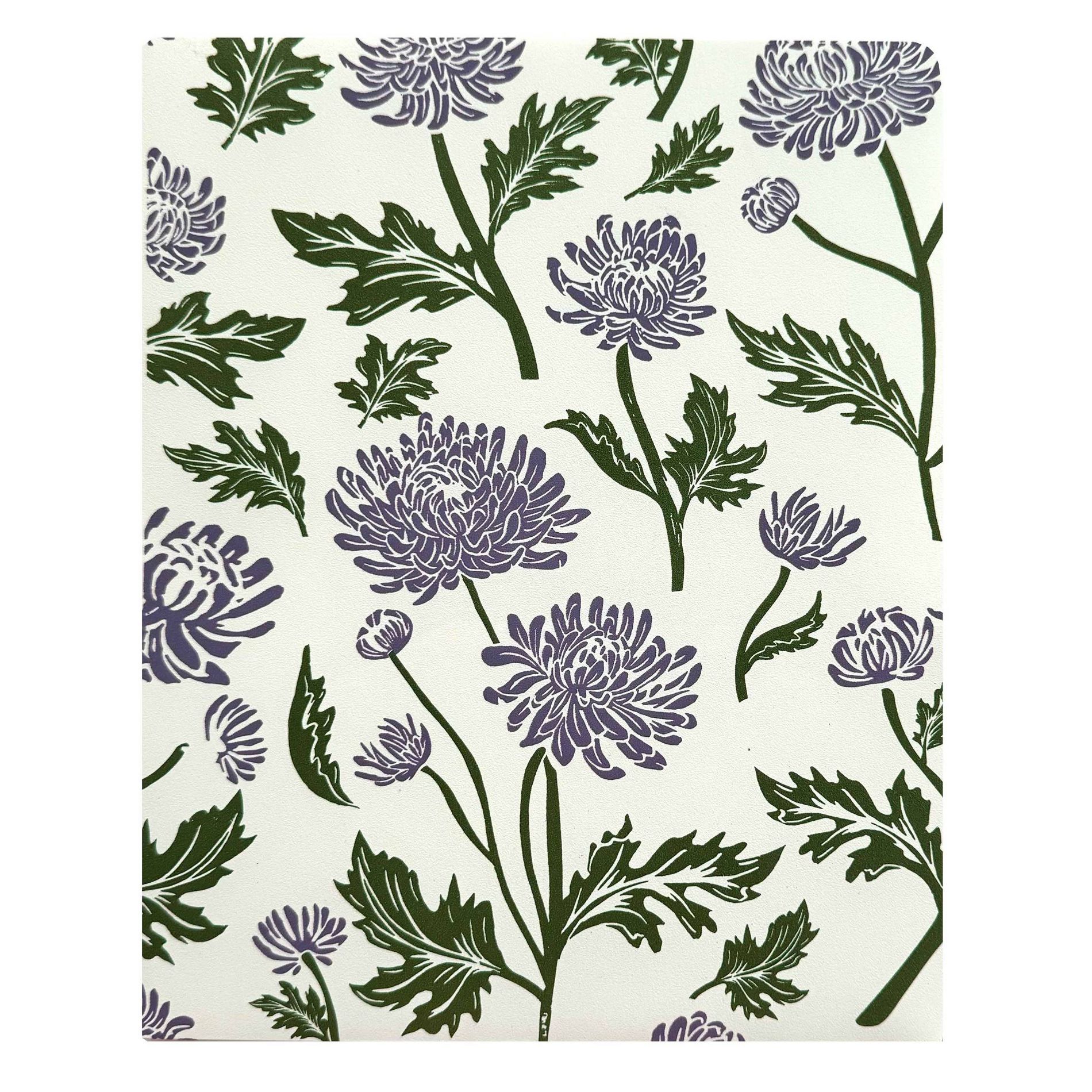 Decomposition Book 2 Pocket Plastic Folder Chrysanthemums, School Supplies
