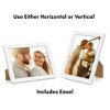 Americanflat 8x10 Picture Frame with Shatter-Resistant Glass - Gallery Style Frame with Engineered Wood - Signature Collection - White - 4 of 4