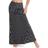 Women's Stylish Spandex Flare Maxi Skirt - Comfy Fold-Over Design Long Skirt for Effortless Style #15 - 4 of 4
