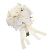 Unique Bargains Wedding Flowers Greenery Handmade Artificial Bridal Bouquets 1 Pc - 3 of 4