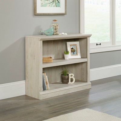 Adjustable Chalked Chestnut Wood 2-Shelf Bookcase