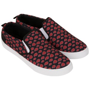 Mens Naruto Akatsuki Cloud Print Slip-On Shoes - 1 of 4