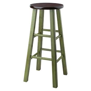 29"Ivy Barstool - Green - Winsome