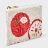 Beaded Tomato Zip Pouch - A New Day™ - 2 of 4