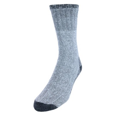 Ctm Men's Wool Blend Crew Socks (2 Pack) : Target