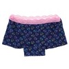 CTM Girl's Cotton Boy Shorts (5 Pack) - 2 of 4