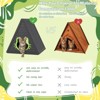 Kumasinova 24" All-Weather Outdoor Cat House and Cozy Indoor Cat Cave,Durable Cat Furniture with Dual Entry,Cat Hideaway for Most Cats and Small Pets - 3 of 4