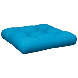 vidaXL Blue Pallet Cushion - 19.7"x19.7"x4.7" - Polyester Fabric for Garden Furniture/Patio Seating - Hollow Fiber Filling - 1 of 4