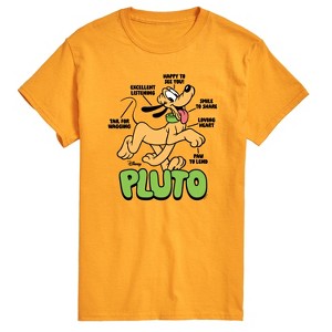 Men's - Disney - Pluto Diagram Short Sleeve Graphic T-Shirt - 1 of 3