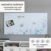 ECR4Kids MessageStor Magnetic Dry-Erase Glass Board with Magnets8in x 36in - 3 of 4