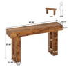 63-Inch Farmhouse Entryway Table for Entrance, Hallway, Living Room - 2 of 4