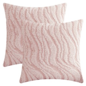 REGALWOVEN Geometric Decorative Farmhouse Throw Pillow Covers Soft Plush Cushion for Sofa Living Room Office 2 Pcs - 1 of 4