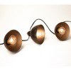 LumaBase Electric Café String Lights with 10 Brown Metal Domes - 4 of 4