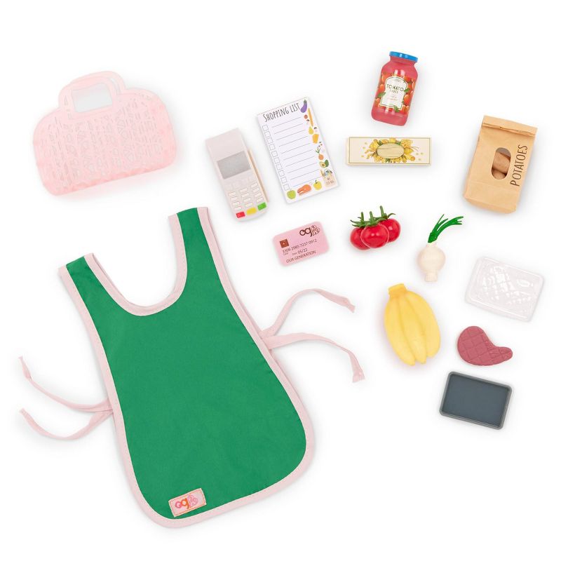 Our Generation Supermarket Checkout Grocery Accessory Set for 18&#34; Dolls, 1 of 7
