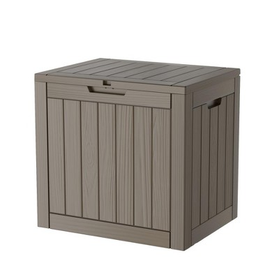Acoinel Waterproof Deck Box for Outdoor Storage, Light Brown