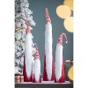 Gulches Series  Red and White Shatterproof Standing Santa with Lantern and Bag Holiday Ornament - 3 of 4