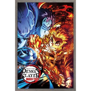 Trends International Demon Slayer: Mugen Train - Versus One Sheet Framed Wall Poster Prints - 1 of 4