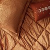 4 Pcs Luxury Style Velvet Duvet Set, Diamond Quilting Ultra Soft Bedding Set for Cold Season, Easy Care Bed Set with Matching Shams & Pillow - 3 of 4
