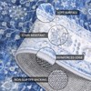 Vintage Floral Area Rug - Machine Washable, Waterproof, Super Soft Faux Wool Carpet, Non-Slip Low Pile, Kid & Pet Friendly, for Bedroom, Living Room - 3 of 4