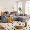 NicBex Modern 113" Sectional Sofa Modular L Shape Sofa Couch with Removable Ottoman for Living Room Apartment - 3 of 4