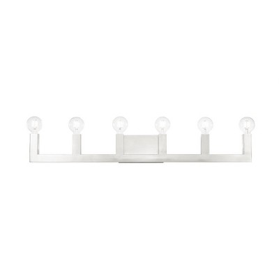 Livex Lighting Solna 6 - Light Vanity in  Brushed Nickel